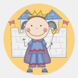 Adesivo Príncipe no camiseta e nos presentes do castelo