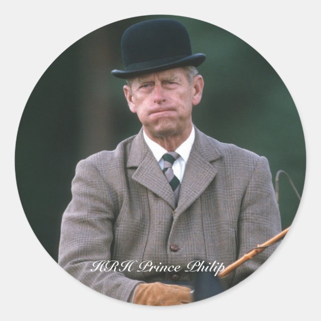 Adesivo Príncipe Philip Windsor 1980 (Frente)