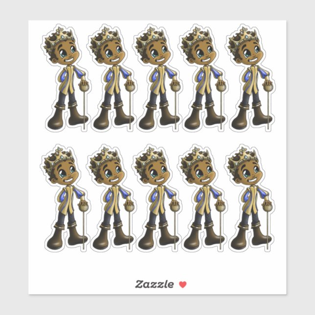 Adesivo Príncipes Afro-Americanos (Folha)