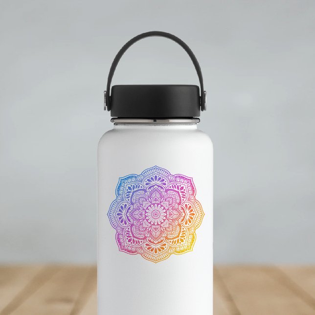 Adesivo Prism Flower Mandala Custom-Cut Vinyl Sticker (Criador carregado)
