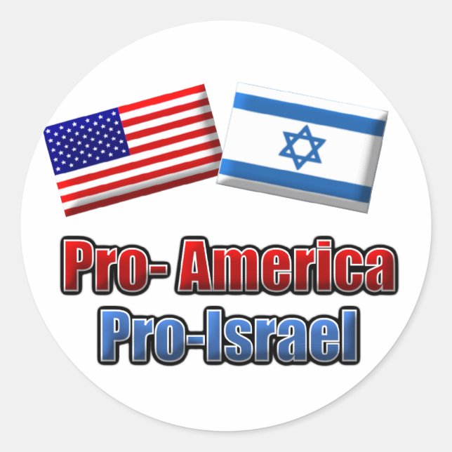 Adesivo Pro-América/Israel (Frente)