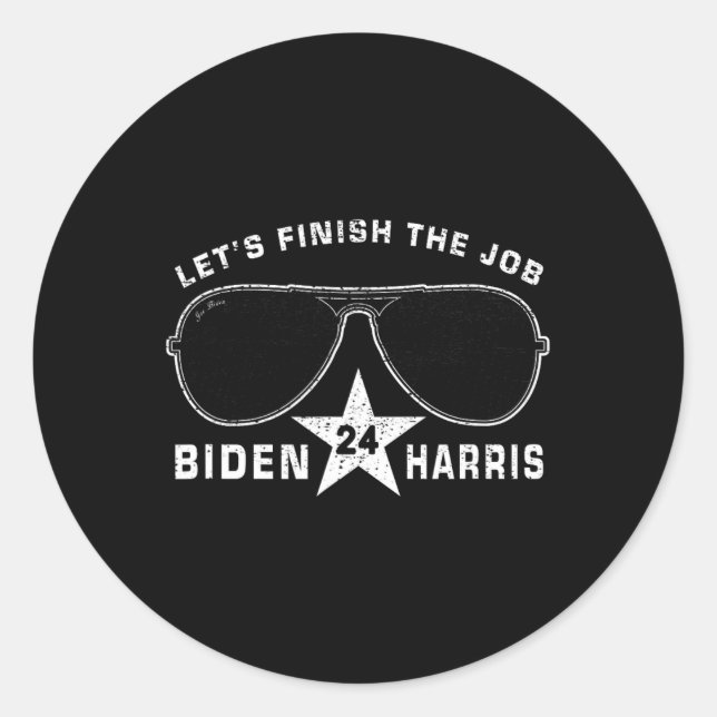 Adesivo Pro Biden Harris Presidente Democracy Campaign Vin (Frente)