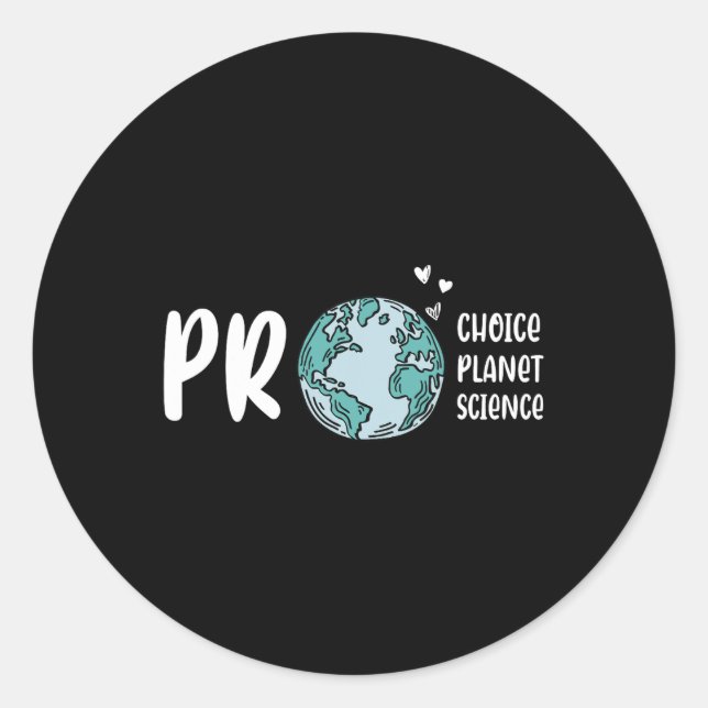 Adesivo Pro Choice Pro Planet Pro Science Clima no Dia da  (Frente)