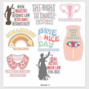 Adesivo Pro Choice SCOTUS Dissent XL Sticker Assorção