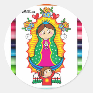 ADESIVO PRO CUSTOMIZÁVEL DE VIRGEN DE GUADALUPE CARICATURA