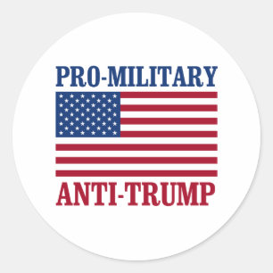 Adesivo Pró-Militar Anti-Trump - Anti-Trump -
