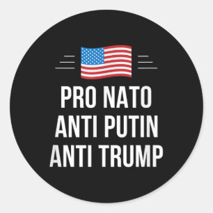 Adesivo Pro Nato - Anti-Putin - Anti-Trump -, Pequeno