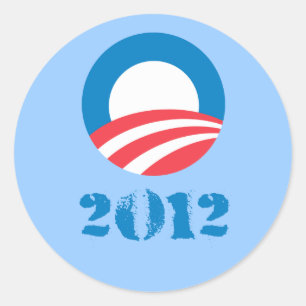 Adesivo Pro-Obama - OBAMA 2012 AFLIGIDOS