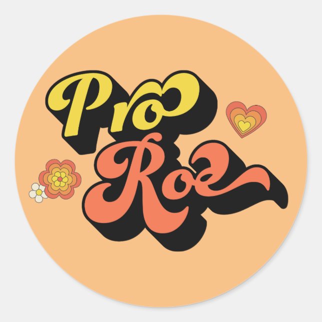 Adesivo Pro Roe Retro (Frente)