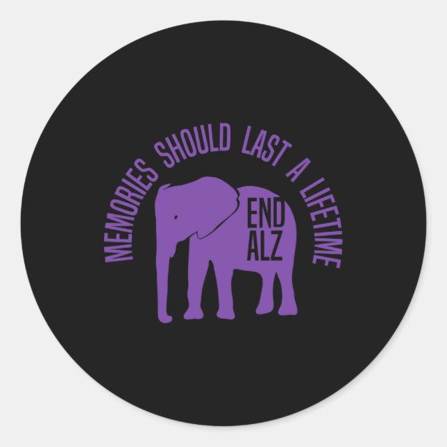 Adesivo Problema Com Elefante Roxo E Heimer1 De Texto (Frente)
