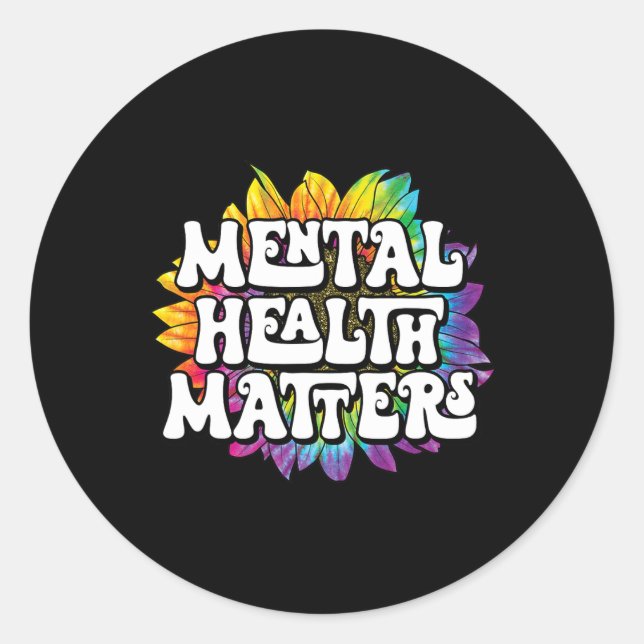 Adesivo Problemas de Saúde Cérebro Doença Mental Alarme (Frente)