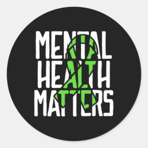 Adesivo Problemas de Saúde Combatem o Estigma Saúde Mental