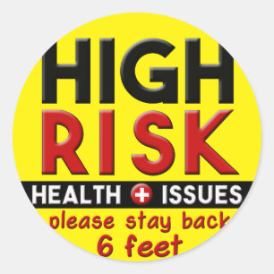 Adesivo Problemas de saúde de alto risco
