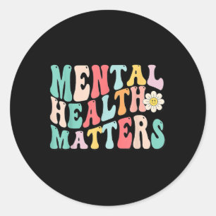Adesivo Problemas de Saúde Mental Acabam com o Estigma