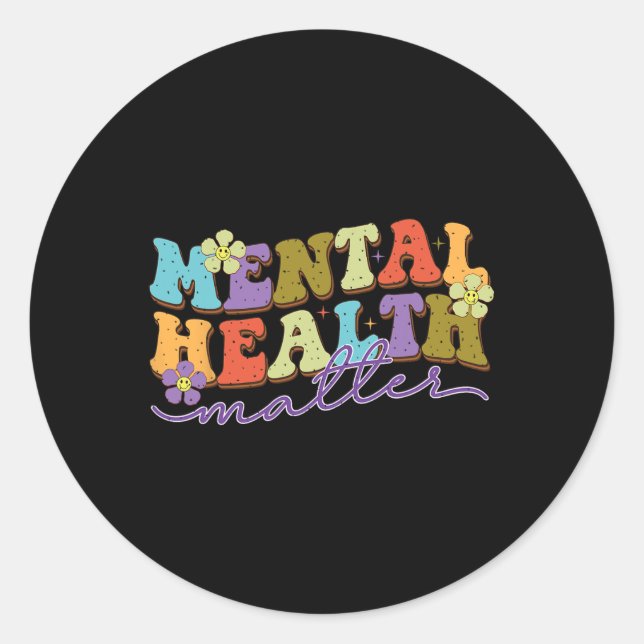 Adesivo Problemas De Saúde Mental Acabam Com O Estigma (Frente)