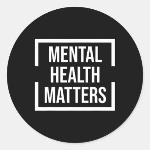 Adesivo Problemas de saúde mental Sensibilização nacional