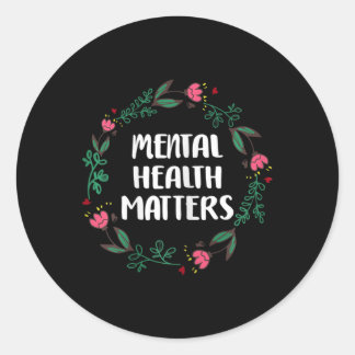 Adesivo Problemas de saúde mental Sensibilização Prevenção