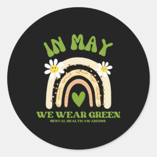 Adesivo Problemas de saúde Vestimos o Green Mental Health