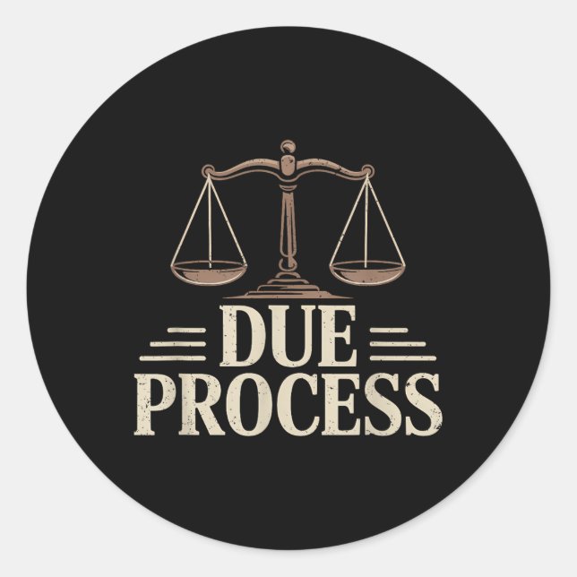 Adesivo Processo Adequado Para Todos Os Direitos Jurídicos (Frente)