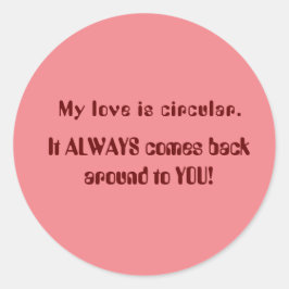 Adesivo Proclamação de amor