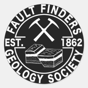 Adesivo Procura Falhas na Geology Society Est. 1862