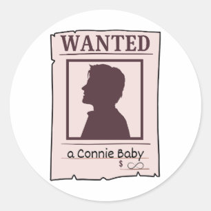 Adesivo Procurado: Um Design de Poster Connie Bby Popula