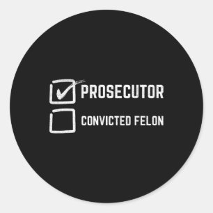 Adesivo Procurador Sobre Felon Kamala Harris 2024 Condenad
