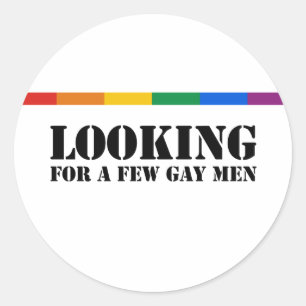 Adesivo Procurando alguns homem gay