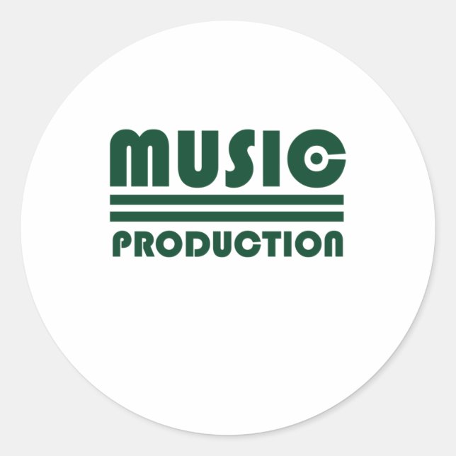 Adesivo Produção de Música (Frente)