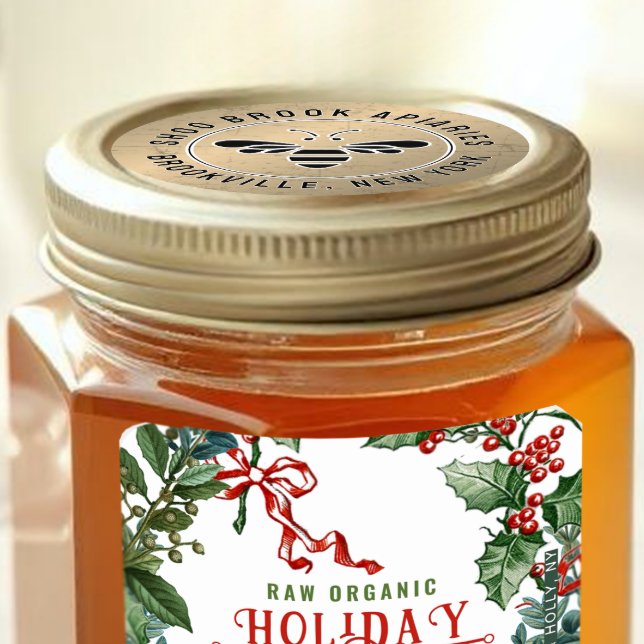 Adesivo Produto apiário Dourado, desidratado, apicultor de (Criador carregado)