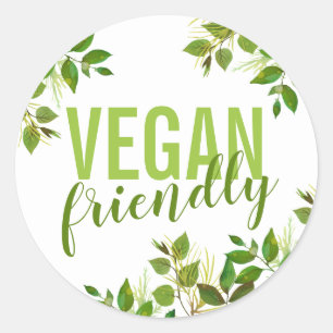 Adesivo Produto Comercial Amigável Vegan