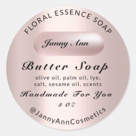 Adesivo Produto Cosmético de sabão de manteiga - Instalaçã