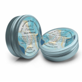 Adesivo Produto cosmético Dourado de sabão azul e azul