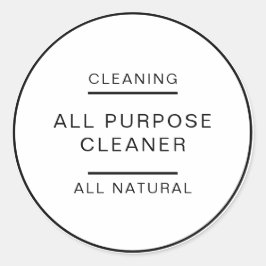 Adesivo Produto de limpeza cosmética Elegante minimalista