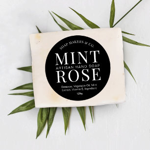 Adesivo Produto de soquete ou bath preto simples e minimal