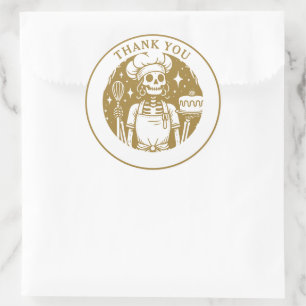 Adesivo Produto Dourado para cozinheiros
