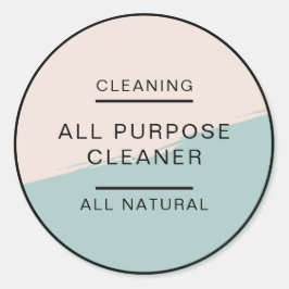 Adesivo Produto Elegante de limpeza de cosméticos minimali