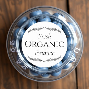 Adesivo Produto orgânico fresco