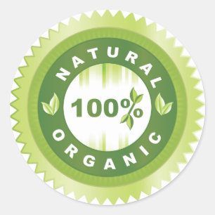 Adesivo Produto orgânico natural