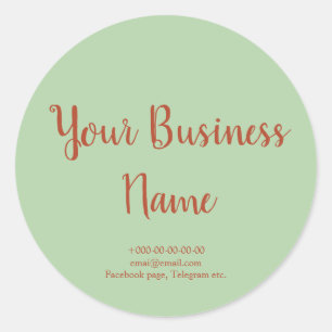 Adesivo Produto personalizado Rico verde e laranja