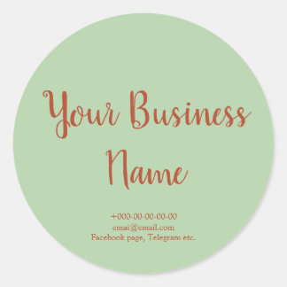 Adesivo Produto personalizado rico verde e laranja