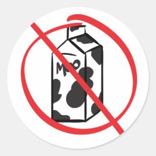 Adesivo Produto sem leite