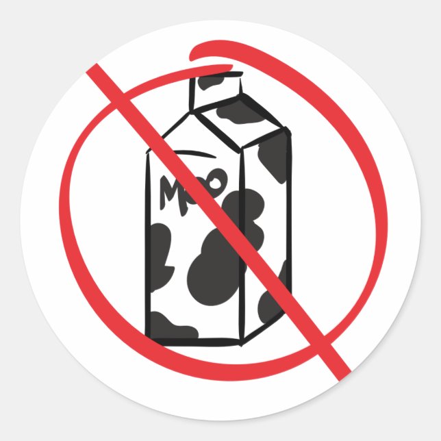 Adesivo Produto sem leite (Frente)