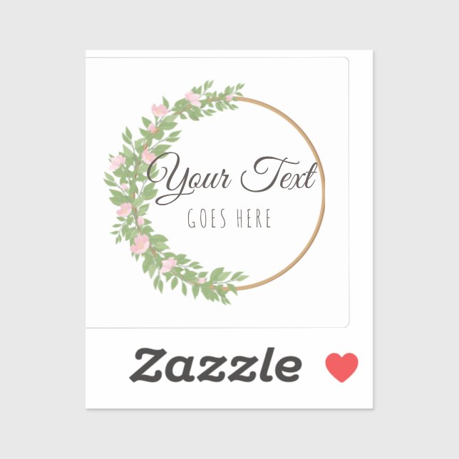 Adesivo Produto Simples Trendy Floral Wreath (Folha)