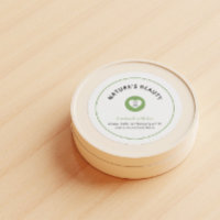 Produto verde e preto inspirado na natureza mínima