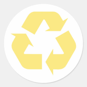 Adesivo Produtos amarelos & design do reciclar!