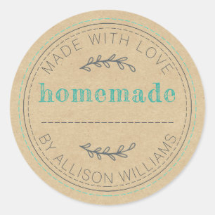 Adesivo Produtos Assados Caseiros Rústicos Embalagem de Ge