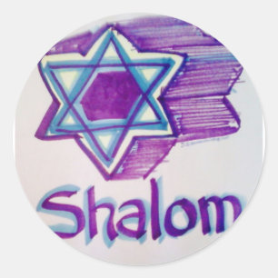 Adesivo Produtos da estrela de David de Shalom