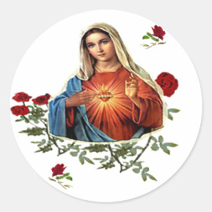 Adesivo Produtos de arte da Mãe Mary Clássico Redondos