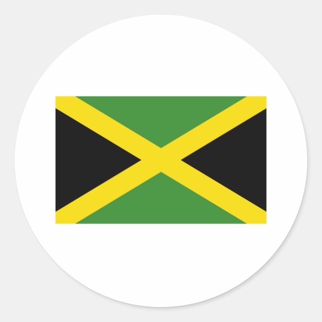 Adesivo Produtos de bandeira da Jamaica (Frente)